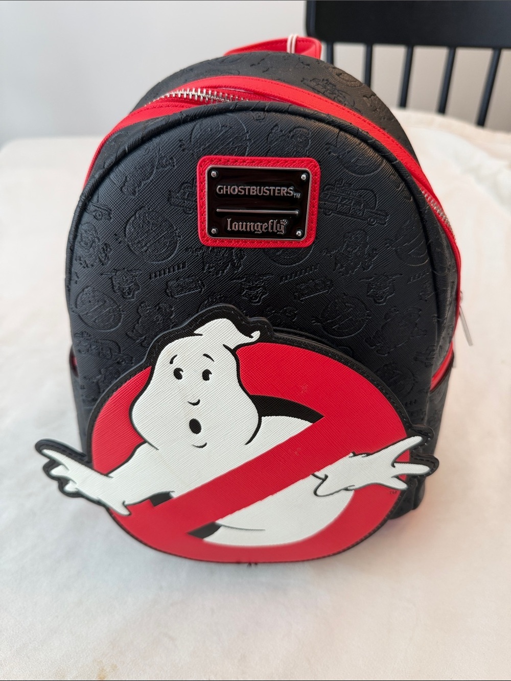 NWT! Loungefly Black and Red Ghostbusters OG Mini Backpack - Picture 2 of 6